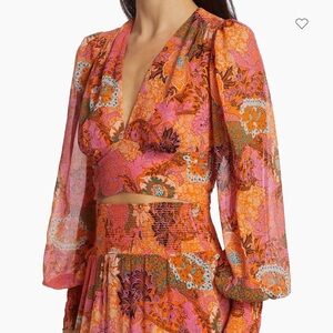 ALC silk V-neck blouse NWOT